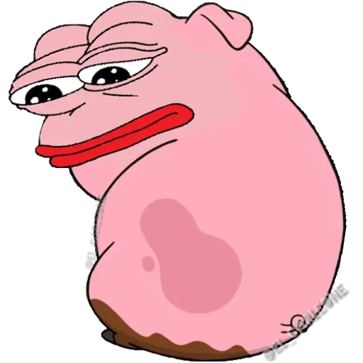 Sticker from the "Pink Pepe" sticker pack