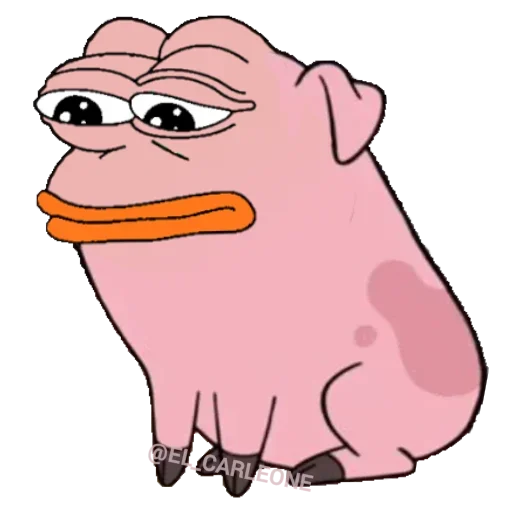 Sticker from the "Pink Pepe" sticker pack