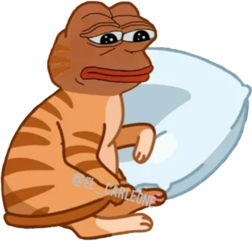 Sticker from the "Pink Pepe" sticker pack