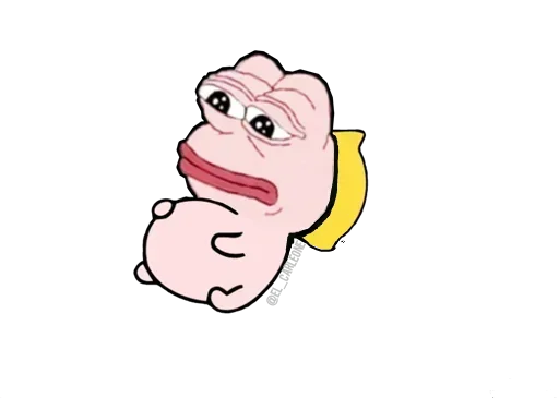 Sticker from the "Pink Pepe" sticker pack