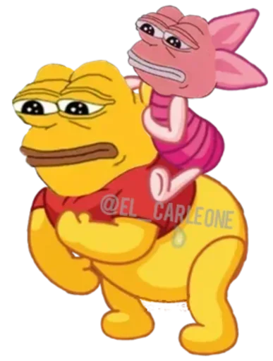 Sticker from the "Pink Pepe" sticker pack