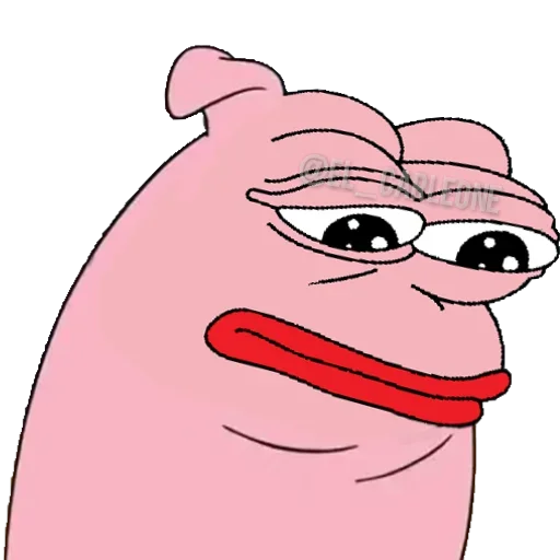 Sticker from the "Pink Pepe" sticker pack