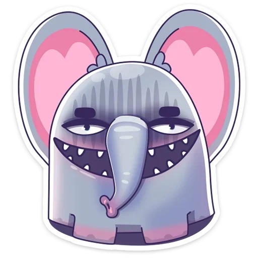 Sticker from the "Подозрительный Слон" sticker pack