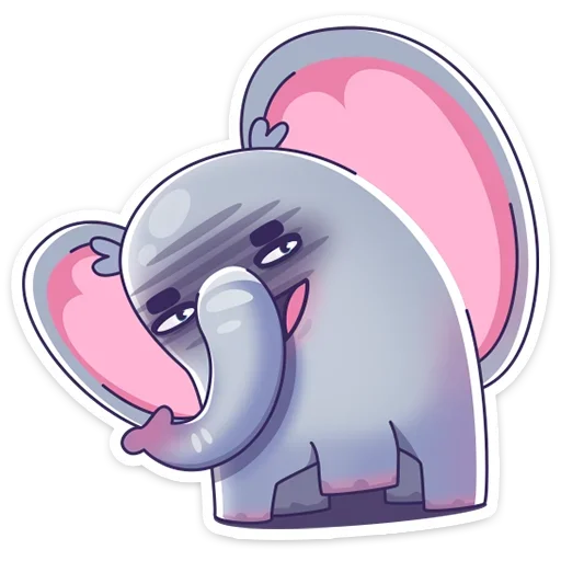 Sticker from the "Подозрительный Слон" sticker pack