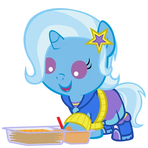 Sticker Blue Pony