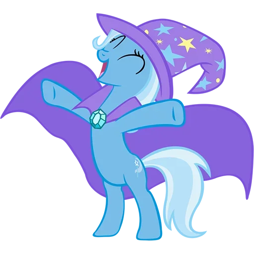 Sticker Blue Pony