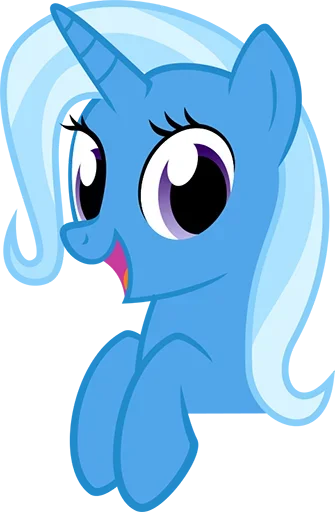 Sticker from the "Blue Pony" sticker pack