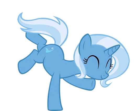 Sticker Blue Pony