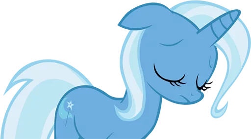 Sticker Blue Pony