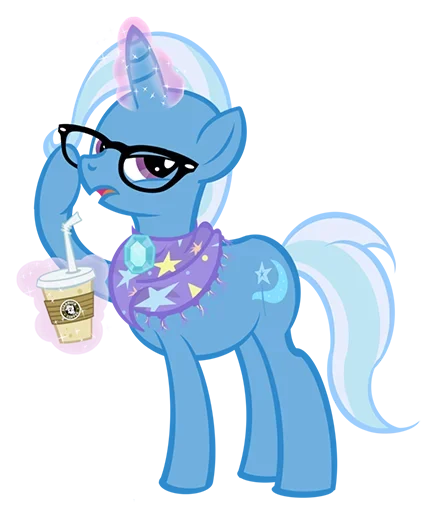 Sticker Blue Pony