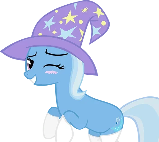 Sticker Blue Pony