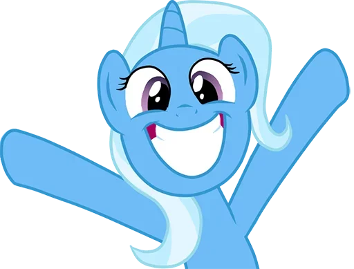 Sticker from the "Blue Pony" sticker pack