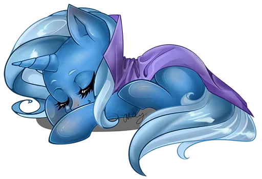 Sticker Blue Pony