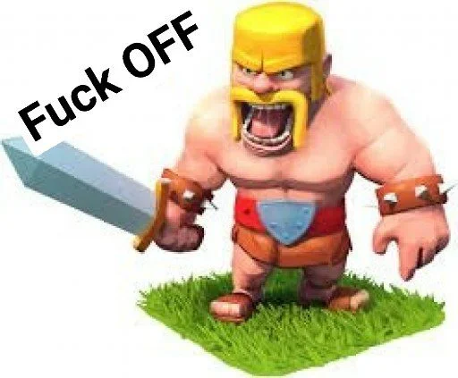 Sticker from the "Clash of Clans" sticker pack