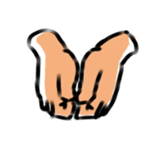 Sticker from the "Nakaji hand" sticker pack