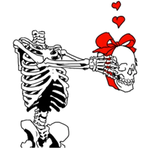 Sticker from the "Skeleton" sticker pack