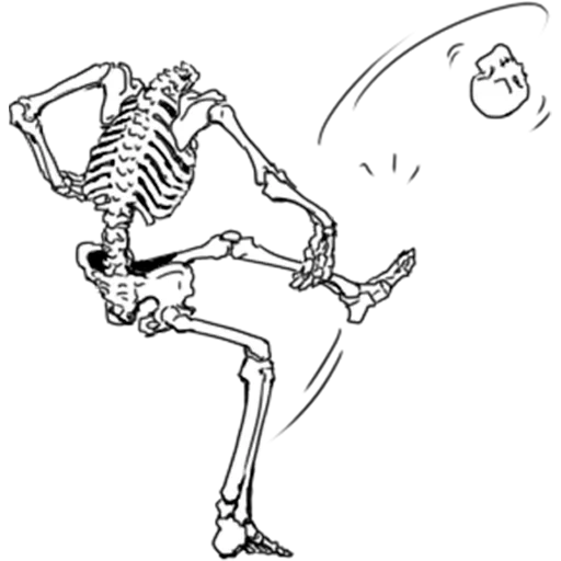 Sticker from the "Skeleton" sticker pack