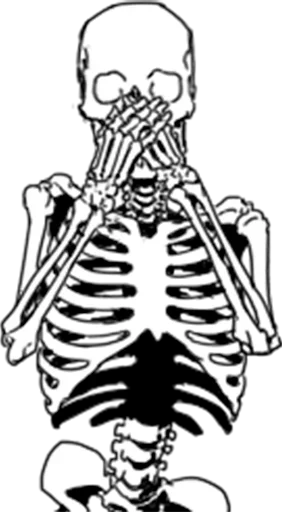 Sticker from the "Skeleton" sticker pack