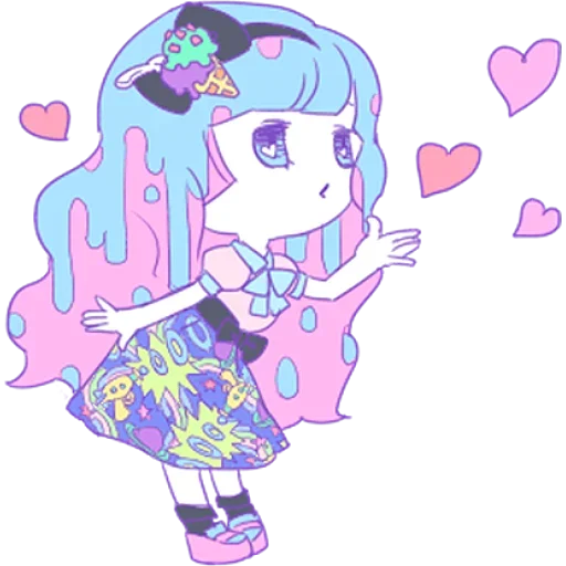 Sticker from the "Cute Small Girl" sticker pack