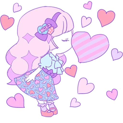 Sticker from the "Cute Small Girl" sticker pack