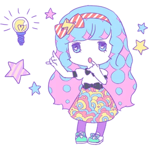 Sticker from the "Cute Small Girl" sticker pack