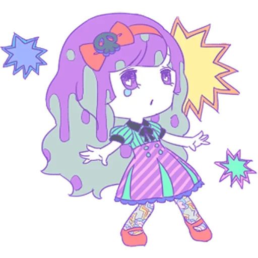 Sticker from the "Cute Small Girl" sticker pack