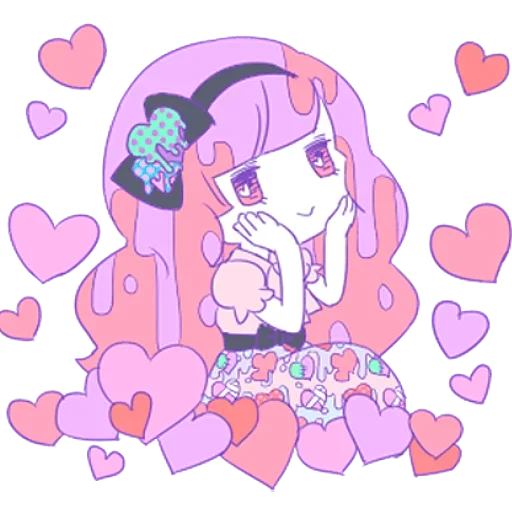 Sticker from the "Cute Small Girl" sticker pack