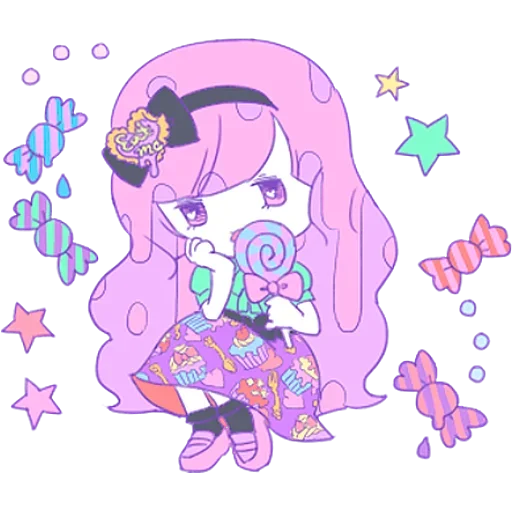 Sticker from the "Cute Small Girl" sticker pack