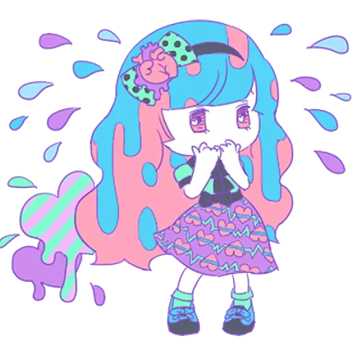 Sticker from the "Cute Small Girl" sticker pack