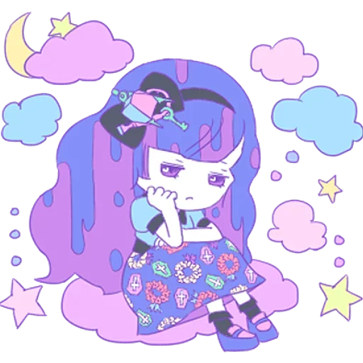 Sticker from the "Cute Small Girl" sticker pack