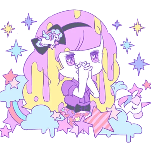 Sticker from the "Cute Small Girl" sticker pack