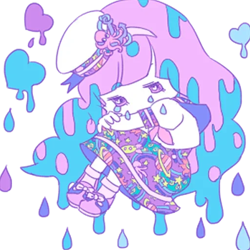 Sticker from the "Cute Small Girl" sticker pack