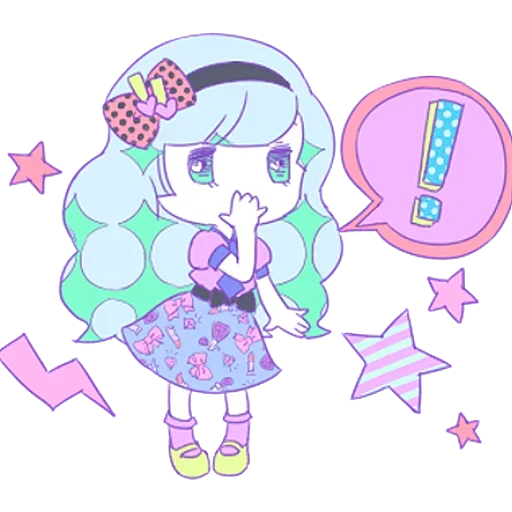 Sticker from the "Cute Small Girl" sticker pack