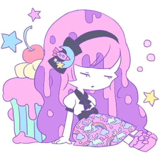 Sticker from the "Cute Small Girl" sticker pack