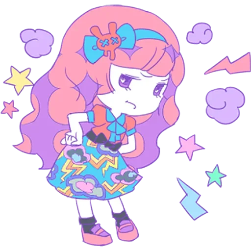 Sticker from the "Cute Small Girl" sticker pack