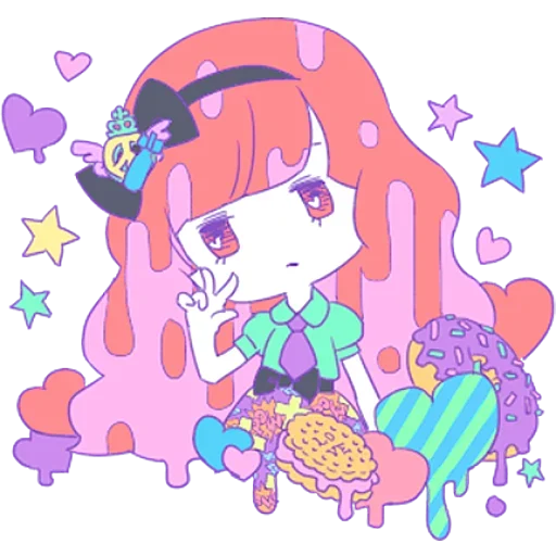 Sticker from the "Cute Small Girl" sticker pack