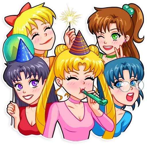 Sticker from the "Sailor Moon" sticker pack