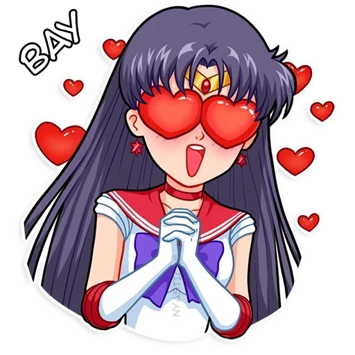 Sticker from the "Sailor Moon" sticker pack