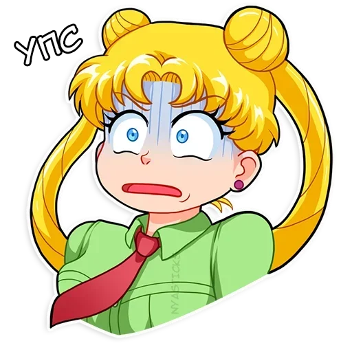 Sticker from the "Sailor Moon" sticker pack