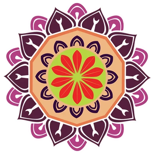 Sticker Rangoli (alpona)