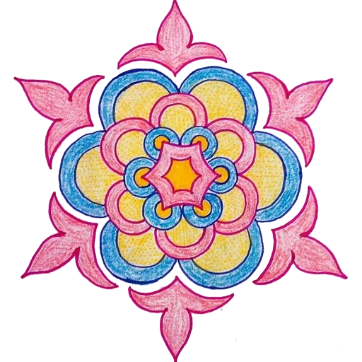 Sticker from the "Rangoli (alpona)" sticker pack