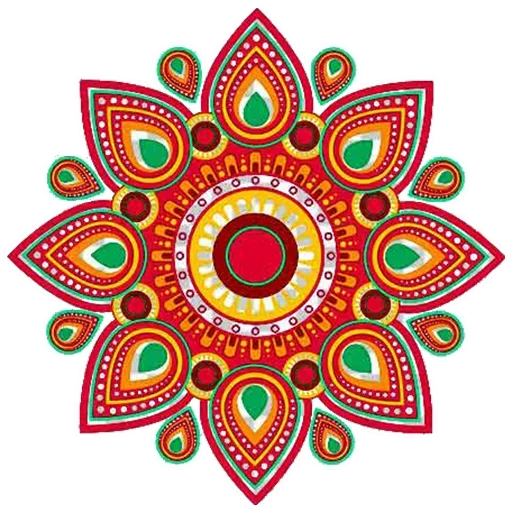 Sticker from the "Rangoli (alpona)" sticker pack