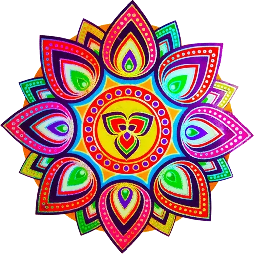 Sticker Rangoli (alpona)