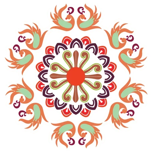 Sticker from the "Rangoli (alpona)" sticker pack