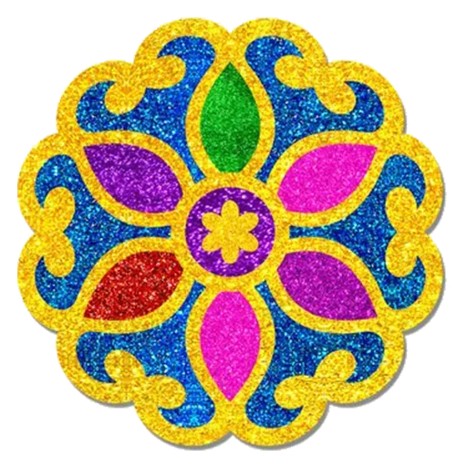 Sticker from the "Rangoli (alpona)" sticker pack