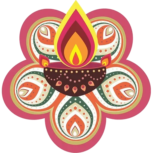 Sticker from the "Rangoli (alpona)" sticker pack