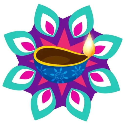 Sticker from the "Rangoli (alpona)" sticker pack