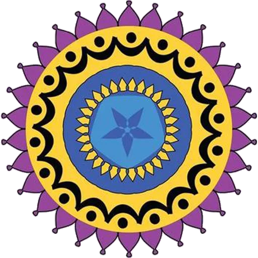 Sticker Rangoli (alpona)