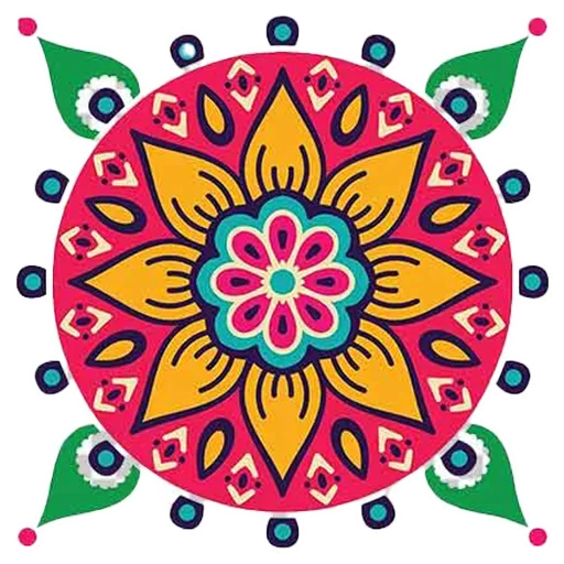 Sticker from the "Rangoli (alpona)" sticker pack