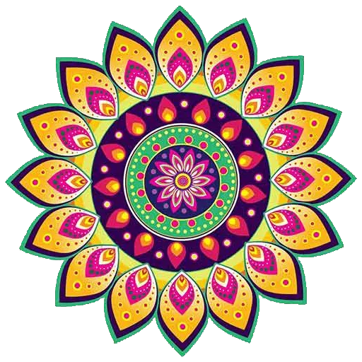 Sticker Rangoli (alpona)